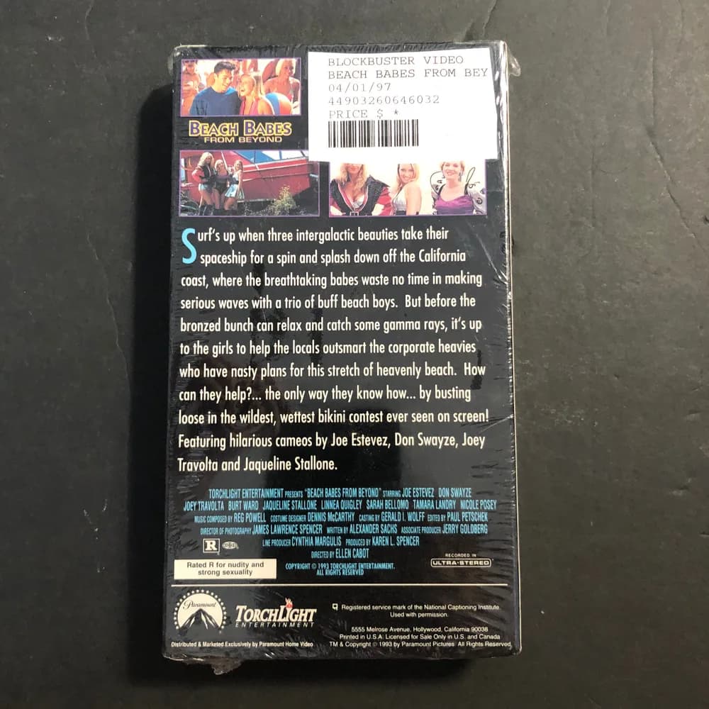SEALED! VHS: BEACH BABES FROM BEYOND (SEXY DRAMA)  RARE NEW - Image 6