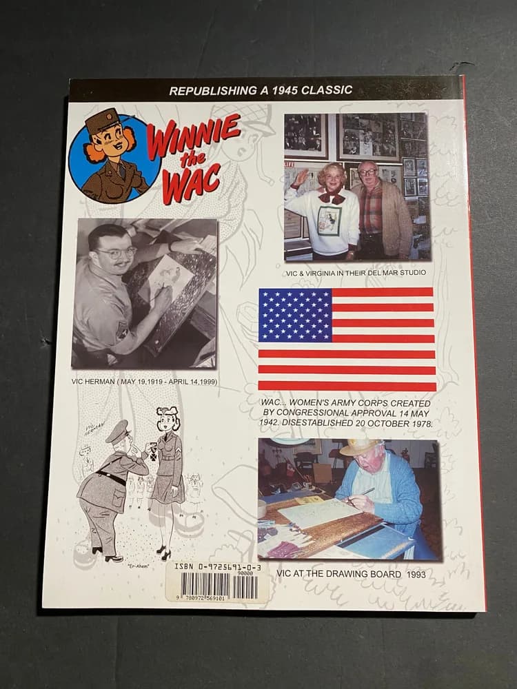 Winnie the Wac SC VF/NM Cpl. Vic Herman - republishing a 1945 classic - WWII - Image 2