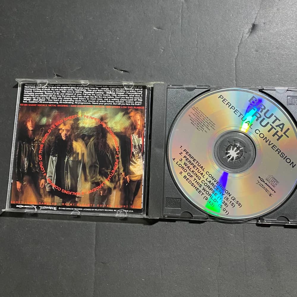Perpetual Conversion by Brutal Truth - 1992 CD, Relativity Label - Image 5