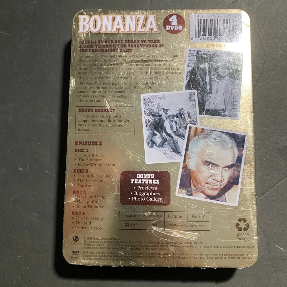 Bonanza Collector's Edition in Tin Case (DVD) NEW & SHRINK-WRAPPED - Image 2