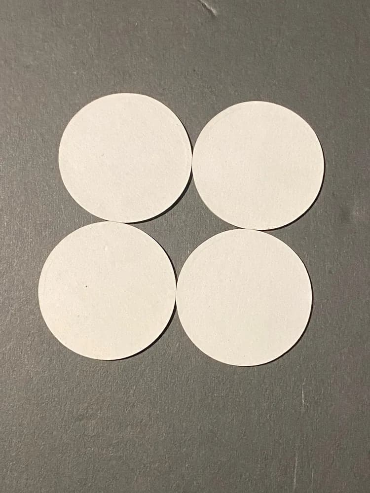 Lot of 4 Vintage 1993 Wanted Outlaw Pogs Milk Caps, Neon Yellow Rare Collectible - Image 2