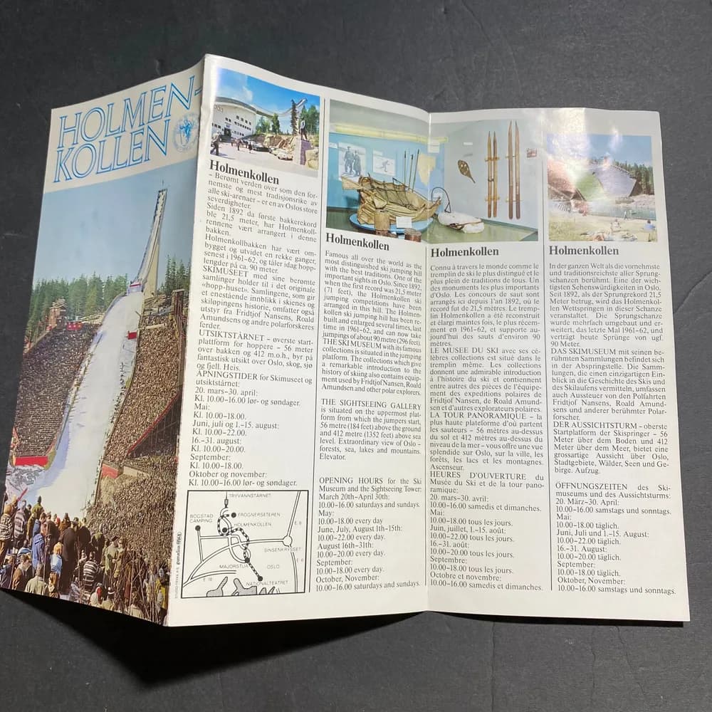 Holmenkollen Norway Ski Museum Tourist Attraction Souvenir Brochure - Image 4