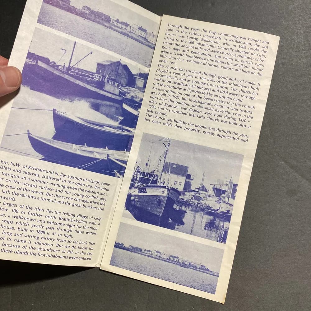 Vintage Grip Fishing Village Brochure - Norway Travel Collectible - Image 3