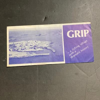 Vintage Grip Fishing Village Brochure - Norway Travel Collectible