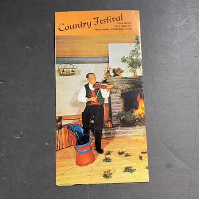 Fana Folklore Country Festival Brochure Bergen Norway 1978 With PHOTO!