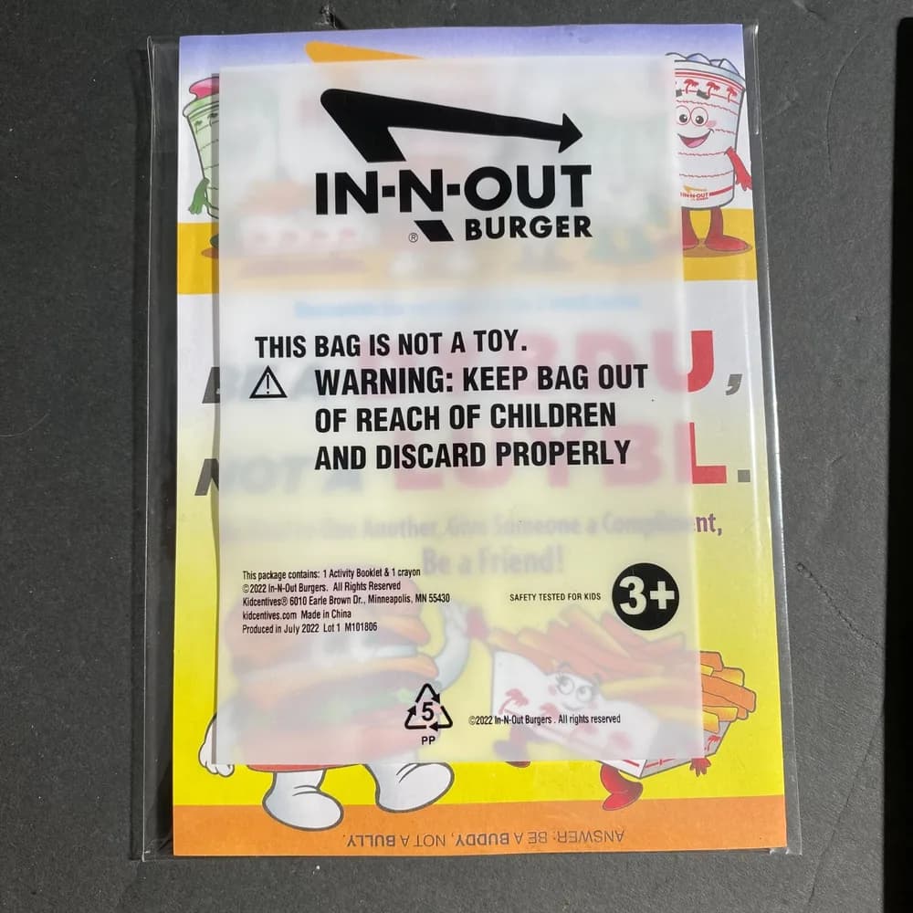In N Out Burger Coloring Book (2023) New Activity Fun Kids Adult Crayon - Image 3