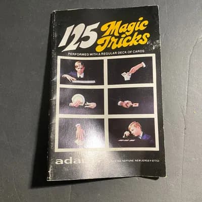 1976 Adam 125 Magic Tricks Book. Pick A Card, Any Card!