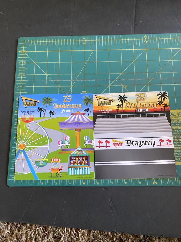 2 In N Out Burger 2024 Kids Make A Scene 75th Anniversary Sticker Lot So. Cal - Image 4