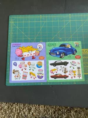 2 In N Out Burger 2024 Kids Make A Scene 75th Anniversary Sticker Lot So. Cal