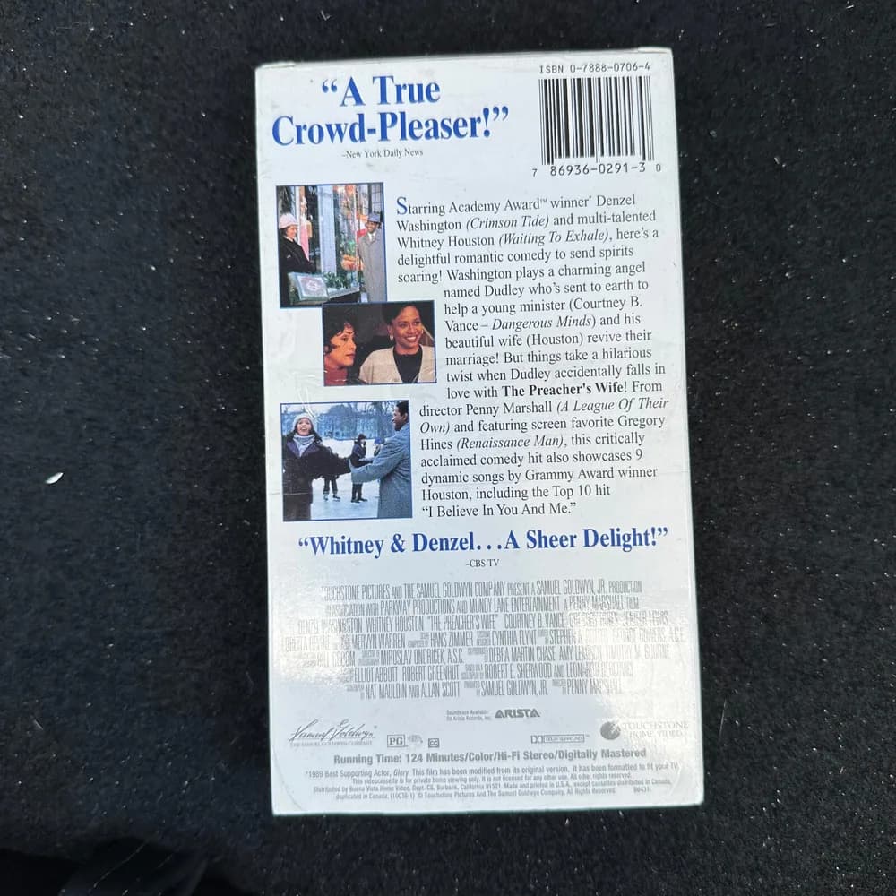 The Preachers Wife (VHS, 1996) Whitney Houston ~ Denzel Washington SEALED - Image 3