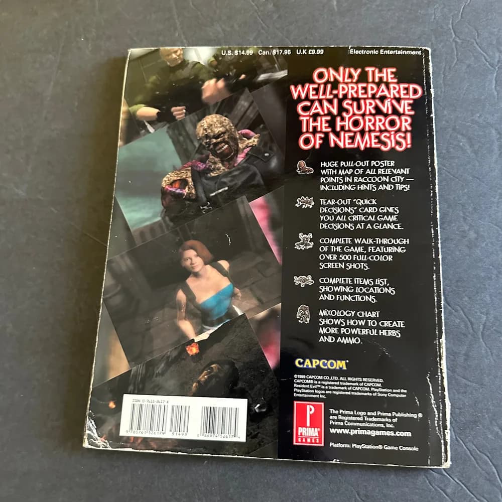 Resident Evil 3 Prima Strategy Guide Playstation 1 / PS1 READ | NO POSTER OR MAP - Image 7