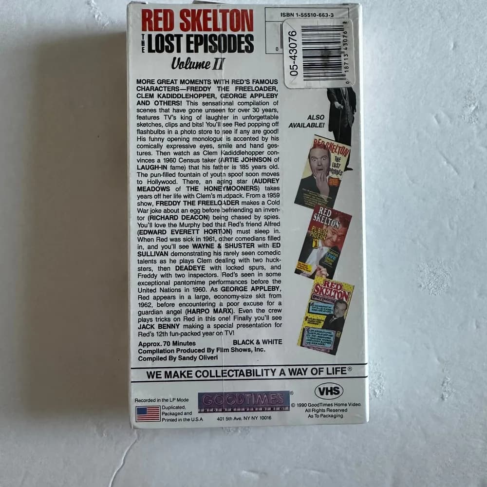 Red Skelton - More Lost Episodes (VHS, 1991) - Image 2