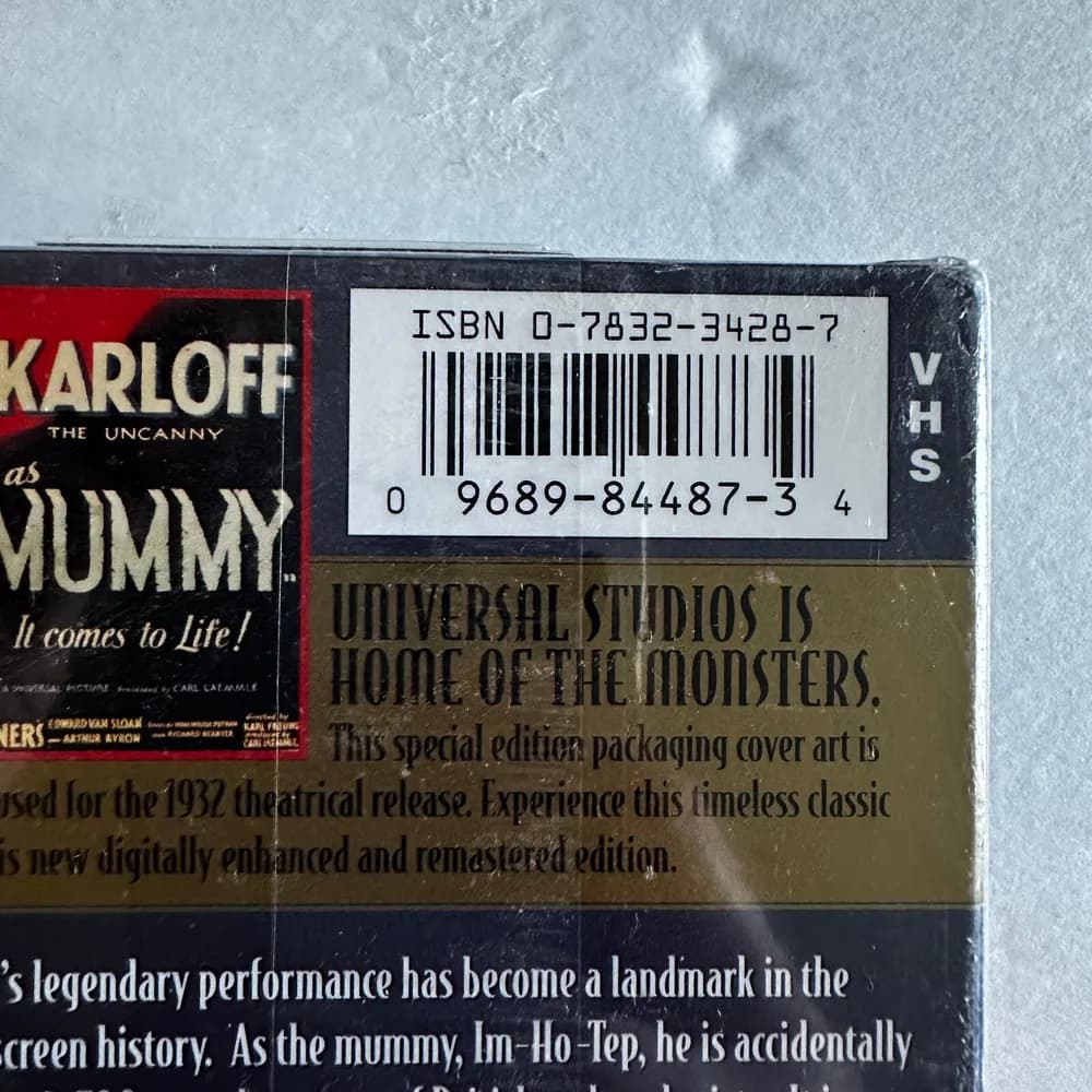 The Mummy (VHS, 1999) 1932 Horror Classic - Boris Karloff Sealed - Image 3