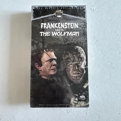 NEW SEALED VHS Video Tape Frankenstein Meets the Wolfman Bela Lugosi MCA 
