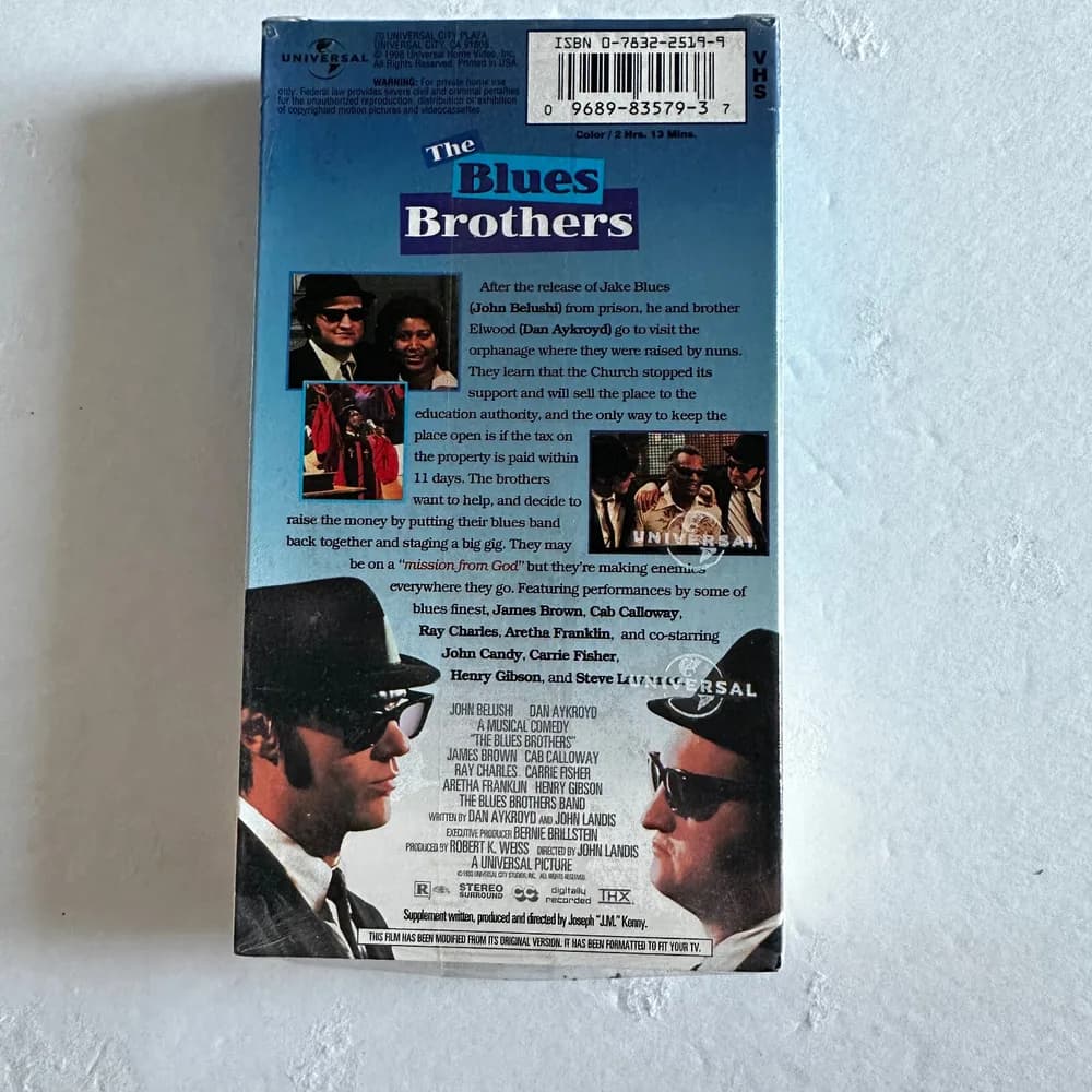 The Blues Brothers VHS 1998 Dan Aykroyd Brand New Sealed - Image 3