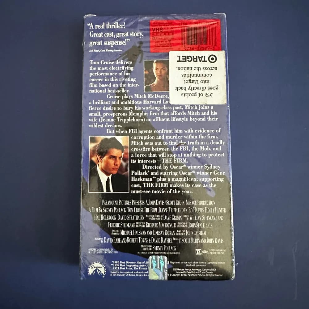 The Firm -  Tom Cruise Brand New / Sealed (VHS, 1996) - Image 3