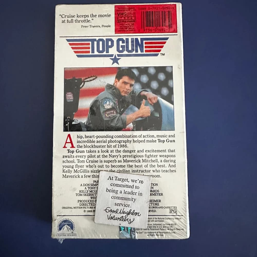 Top Gun (VHS, 1996) SEALED - Image 3