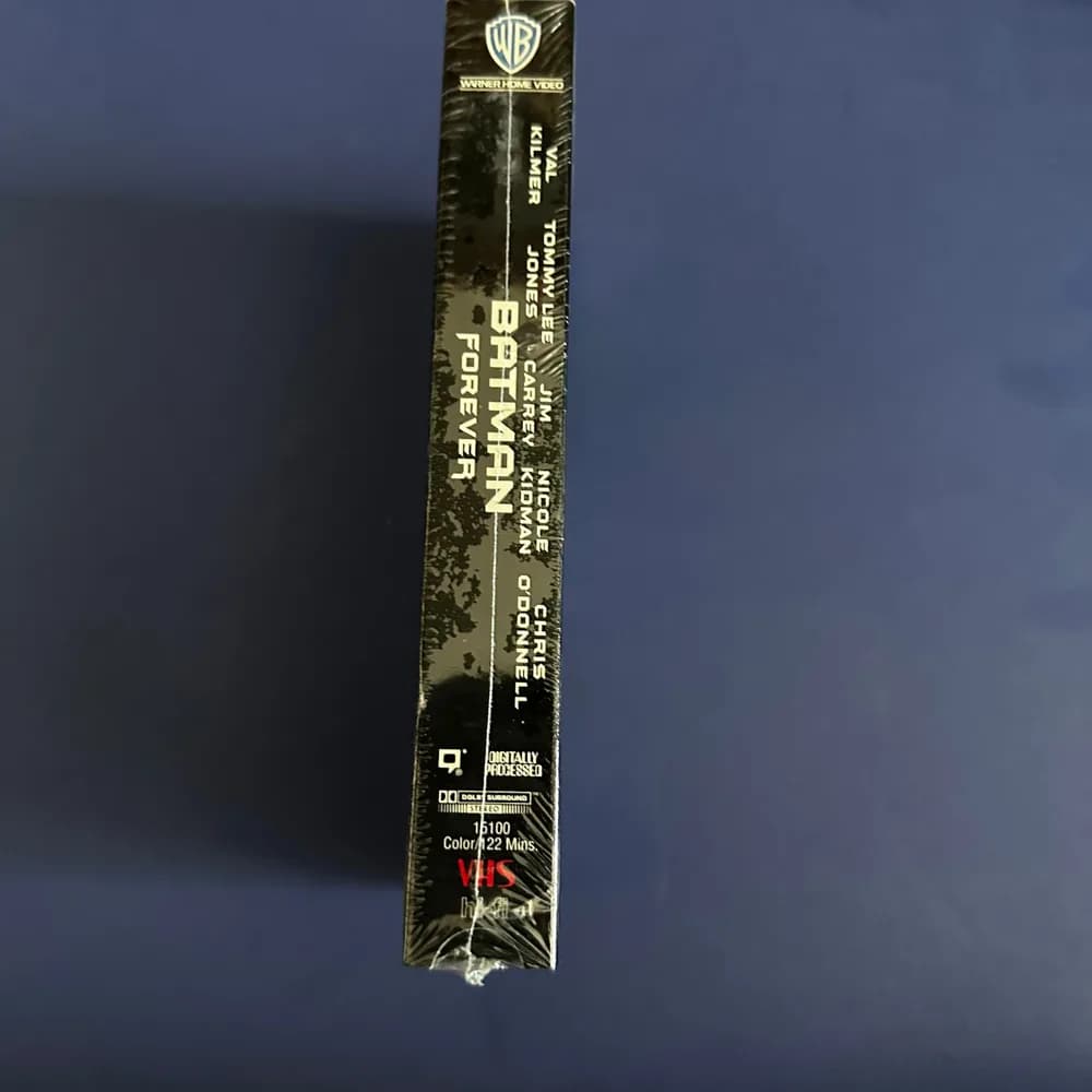 Batman Forever 1995 VHS Video Tape First Print Watermark Hype Sticker BRAND NEW - Image 2