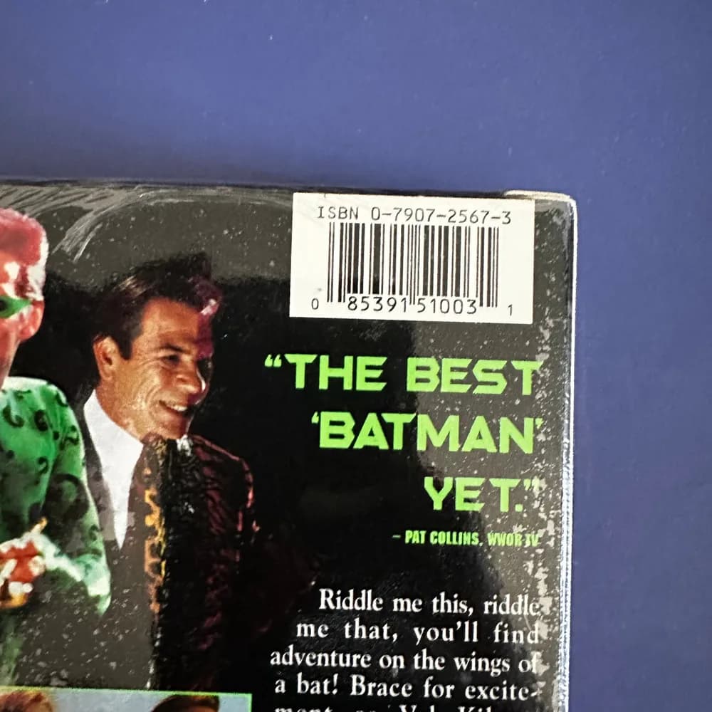 Batman Forever 1995 VHS Video Tape First Print Watermark Hype Sticker BRAND NEW - Image 4