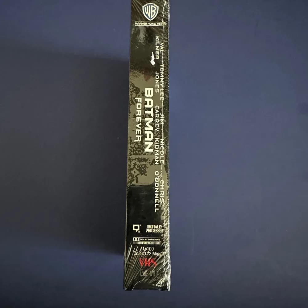 Batman Forever 1995 VHS Video Tape First Print Watermark Hype Sticker BRAND NEW - Image 6