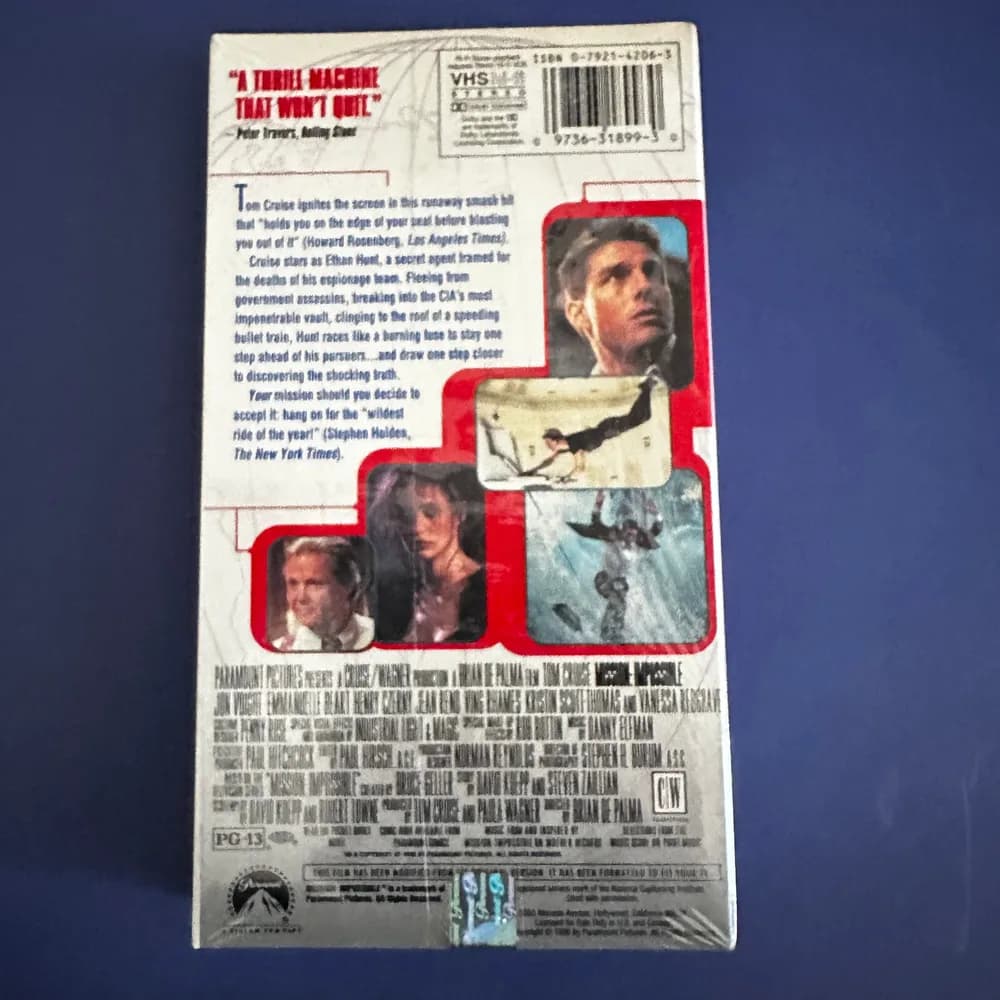 Mission: Impossible (1996, Video, VHS Format) NEW - Image 3