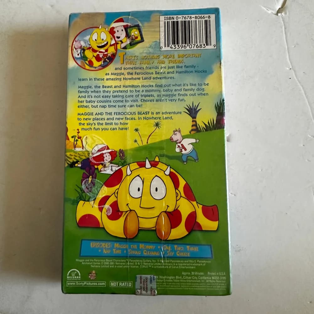 NEW SEALED! MAGGIE AND THE FEROCIOUS BEAST We Are Family VHS VIDEO 2002 - Image 3