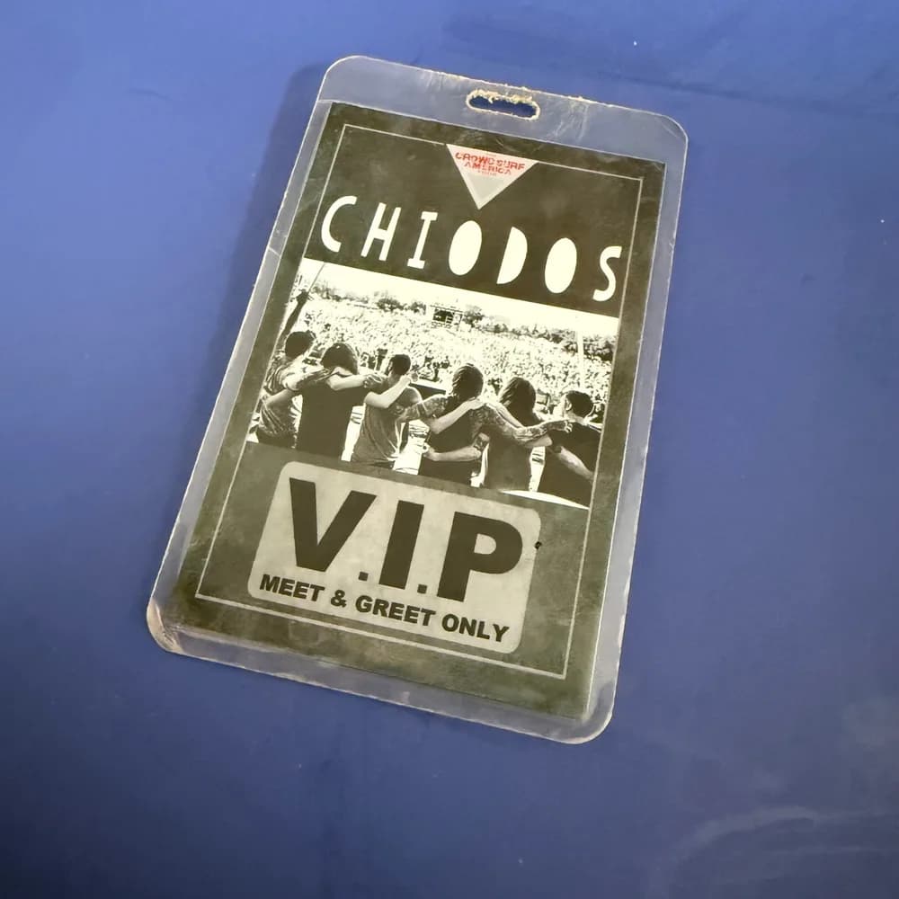 CHIODOS / VIP | CROWD SURF AMERICA CONCERT  TOUR  BADGE RARE - Rock Music V.I.P - Image 2
