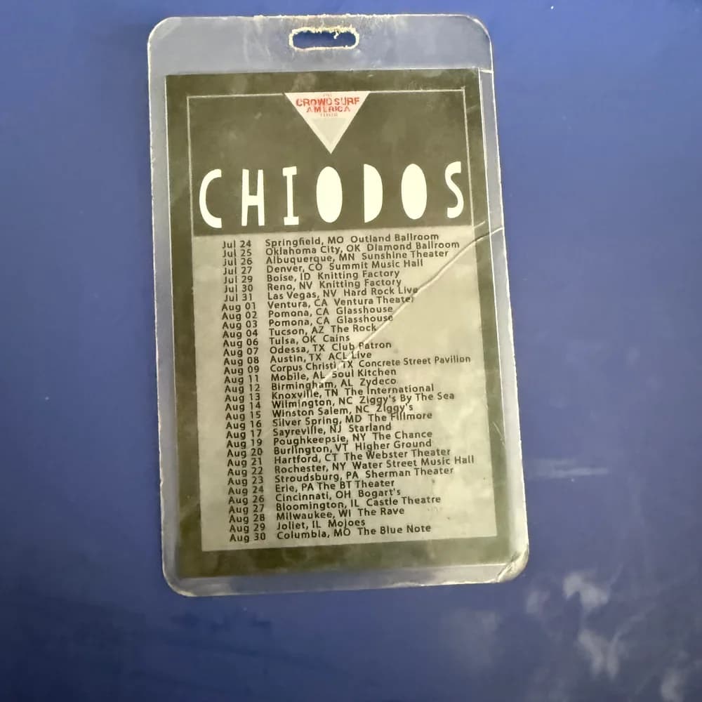CHIODOS / VIP | CROWD SURF AMERICA CONCERT  TOUR  BADGE RARE - Rock Music V.I.P - Image 3