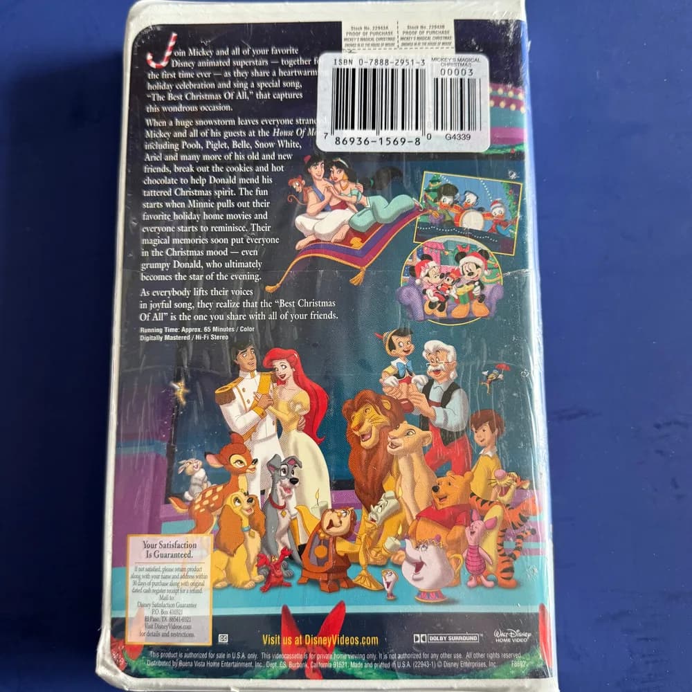 SEALED Mickey’s Magical Christmas Snowed In at the House of Mouse VHS NEW - Image 2
