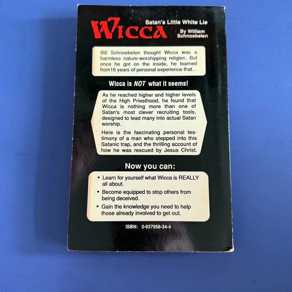 Wicca: Satan's Little White Lie - paperback, William Schnoebelen, 0937958344 - Image 3