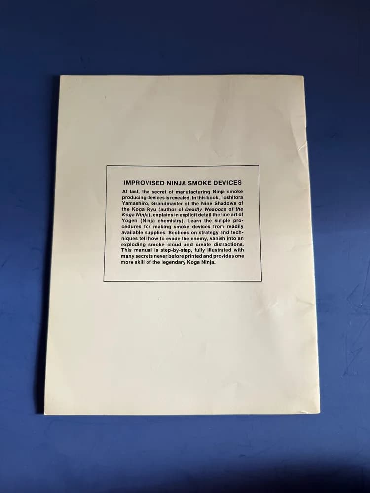 Improvised Ninja Smoke Devices by Toshitora Yamashiro 1985 - Image 4
