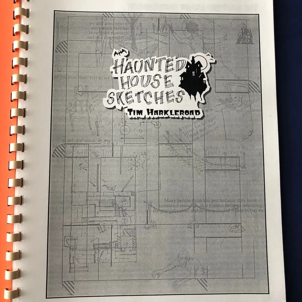 Haunted House Sketches By Tim Harkleroad Rare Book By Moonlighting Pub 1999 - Image 4