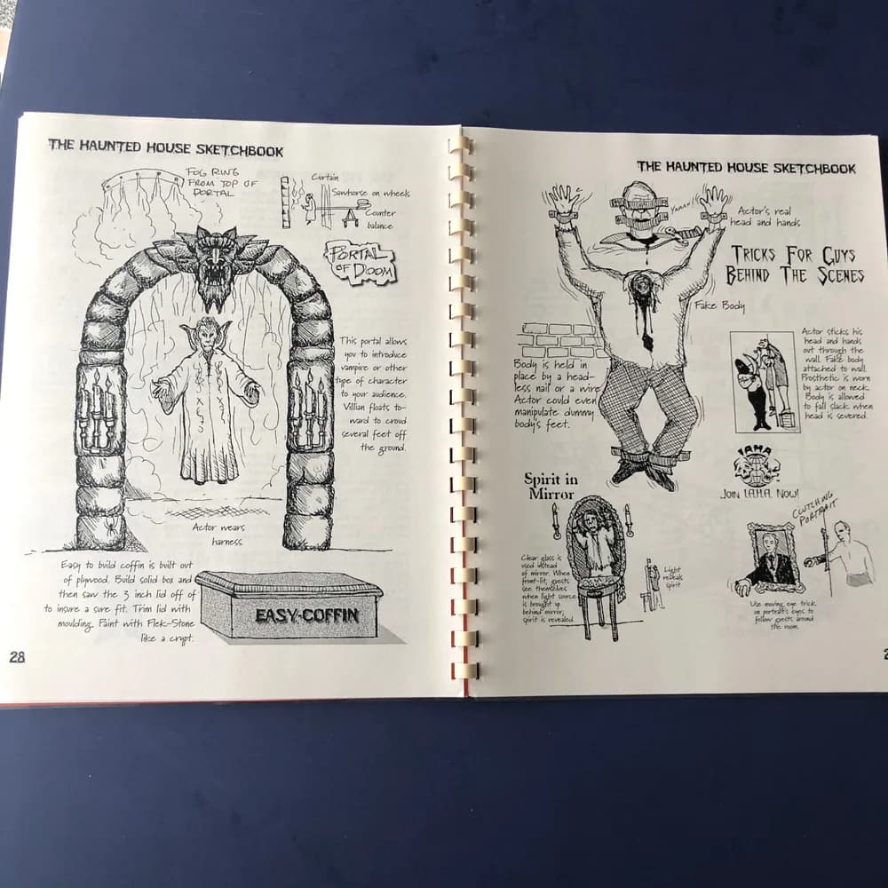 Haunted House Sketches By Tim Harkleroad Rare Book By Moonlighting Pub 1999 - Image 6