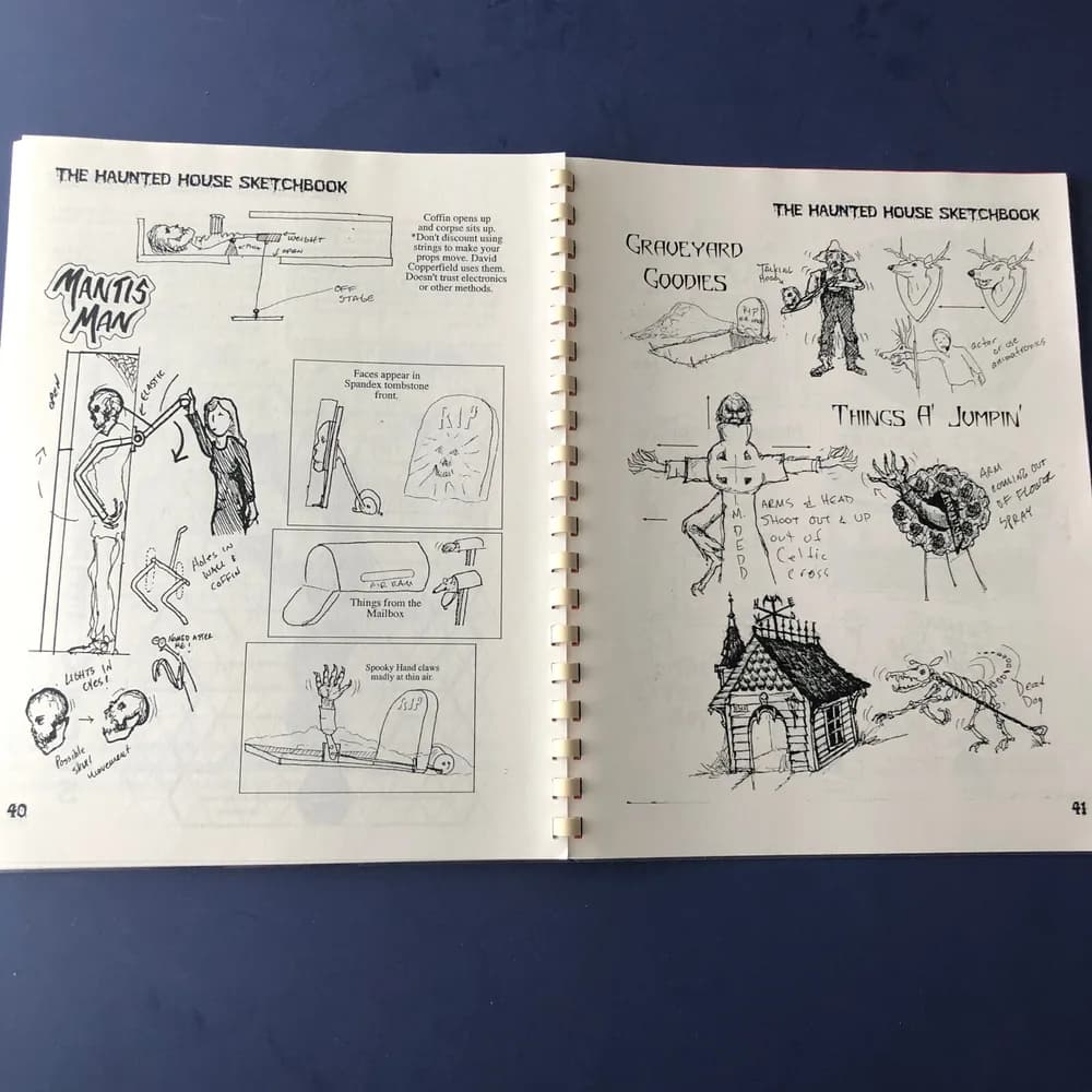Haunted House Sketches By Tim Harkleroad Rare Book By Moonlighting Pub 1999 - Image 7