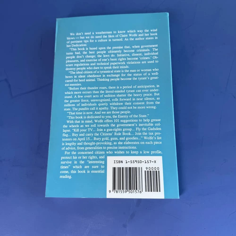 101 THINGS TO DO 'TIL THE REVOLUTION: IDEAS AND RESOURCES By Claire Wolfe *Mint* - Image 2
