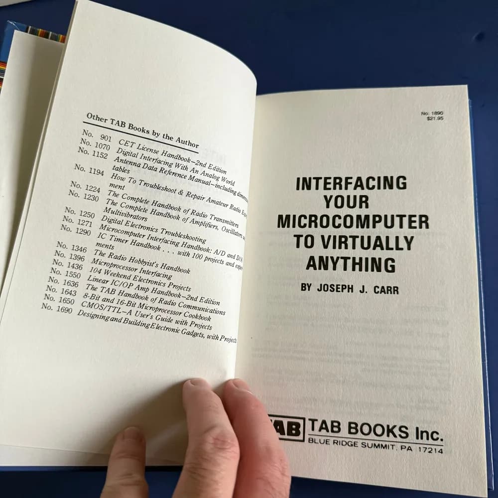 INTERFACING YOUR MICROCOMPUTER TO VIRTUALLY ANYTHING By Joseph J Carr EXCELLENT - Image 3