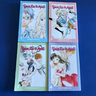 Your Lie in April 1-4 Manga Lot of 4 Kodansha Comics Arakawa