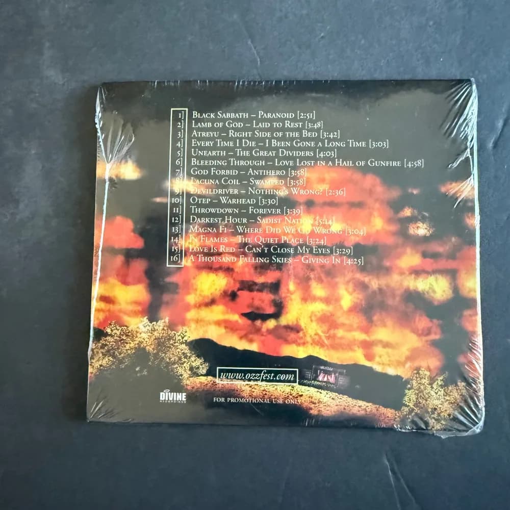 Ozzfest 2004 Summer Sampler CD PROMO! SEALED! 2004 Black Sabbath, Ozzy RARE OOP! - Image 3