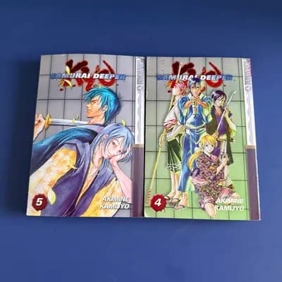 Lot of 2: Samurai Deeper Vol 4 and 5 Manga Book,  Akimine Kamijyo
