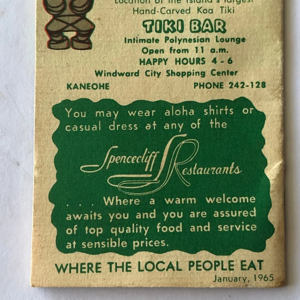 1960s Good Eating Guide Waikiki Honolulu Hawaii Tiki Bars Vintage Original - Image 5