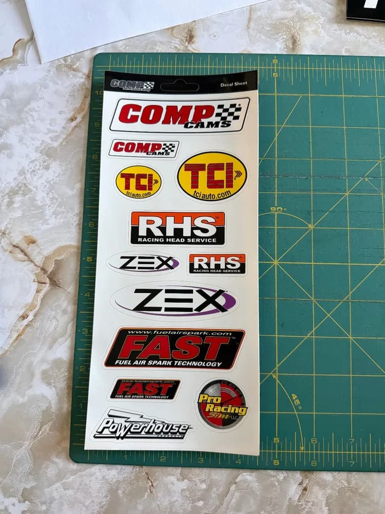 COMP Secal Sheet SET Sticker / Decal RACING ORIGINAL OLD STOCK