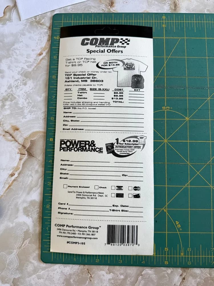 COMP Secal Sheet SET Sticker / Decal RACING ORIGINAL OLD STOCK - Image 2