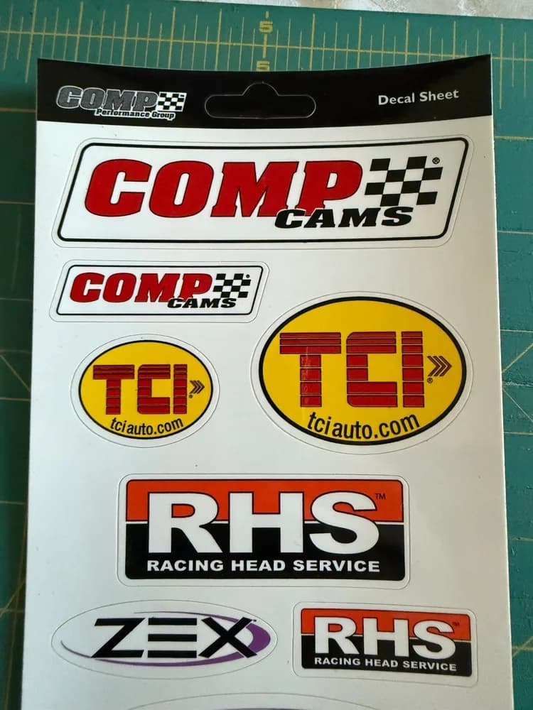COMP Secal Sheet SET Sticker / Decal RACING ORIGINAL OLD STOCK - Image 3
