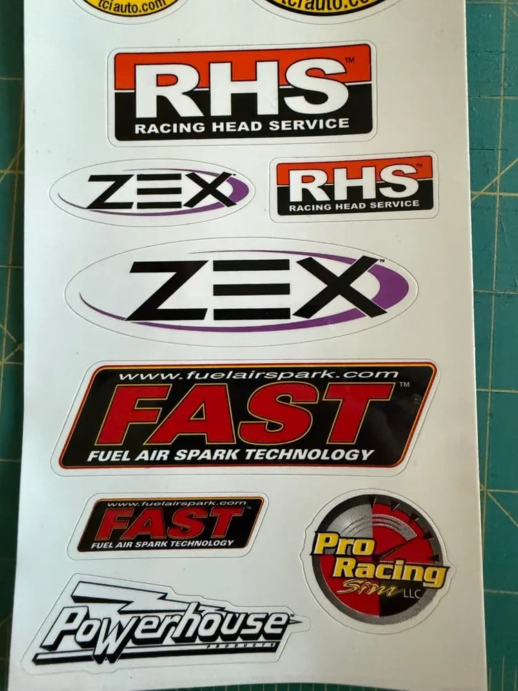 COMP Secal Sheet SET Sticker / Decal RACING ORIGINAL OLD STOCK - Image 4