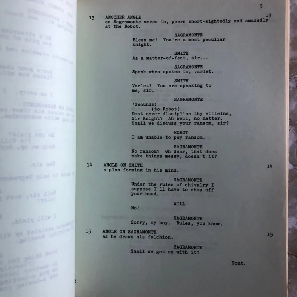 Lost in Space TV Show Original Screenplay Script 1966 "The Questing Beast" - Image 6