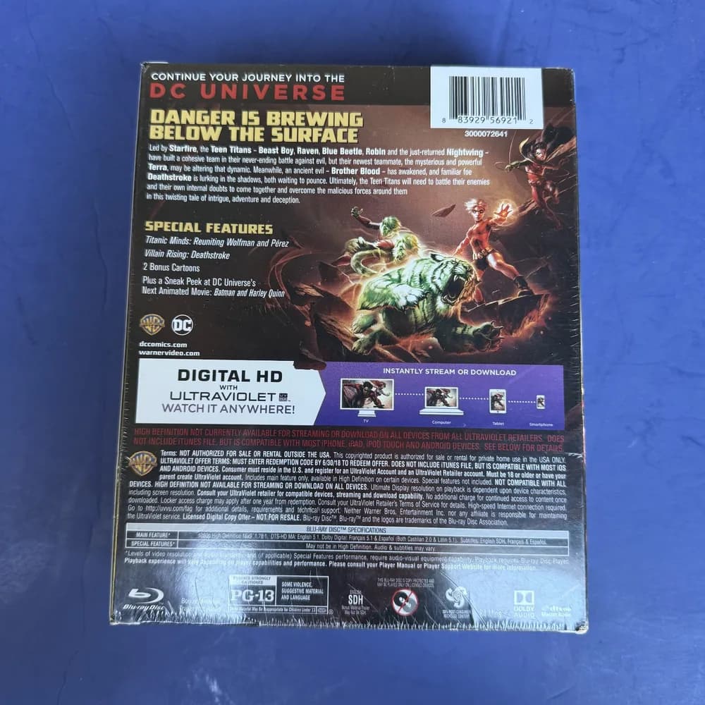 Teen Titans The Judas Contract Limited Edition 2017 BLU Ray DVD  #44942/6000 - Image 3