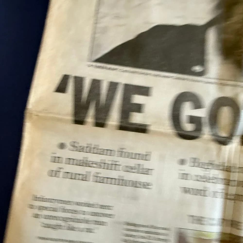 The Orange County Register Newspaper  Monday, December 15, 2003 'WE GOT HIM' - Image 4