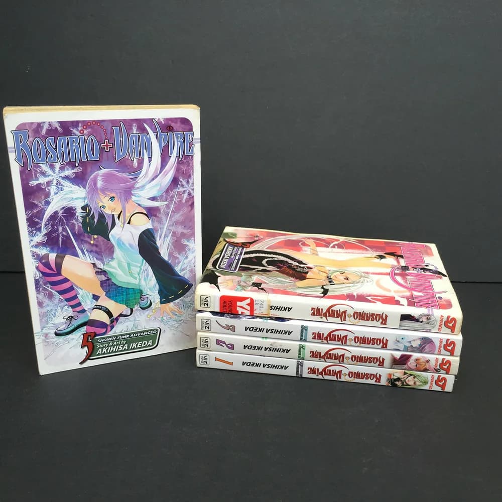 Rosario Vampire Set Vol 1 2 (two of vol 3) 5 Akihisa Ikeda North American Manga