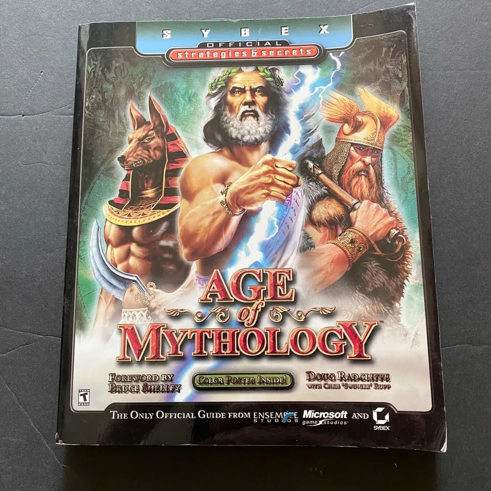 Age of Mythology book, Sybex Official Strategies & Secrets ISBN 0782141668