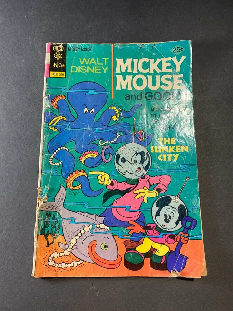Walt Disney's Mickey Mouse And Goofy The Sunken City Gold Key Vintage